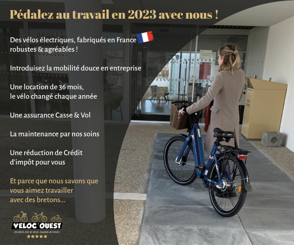 Flyer de location de vélos pour les entreprises moyenne et longue durée